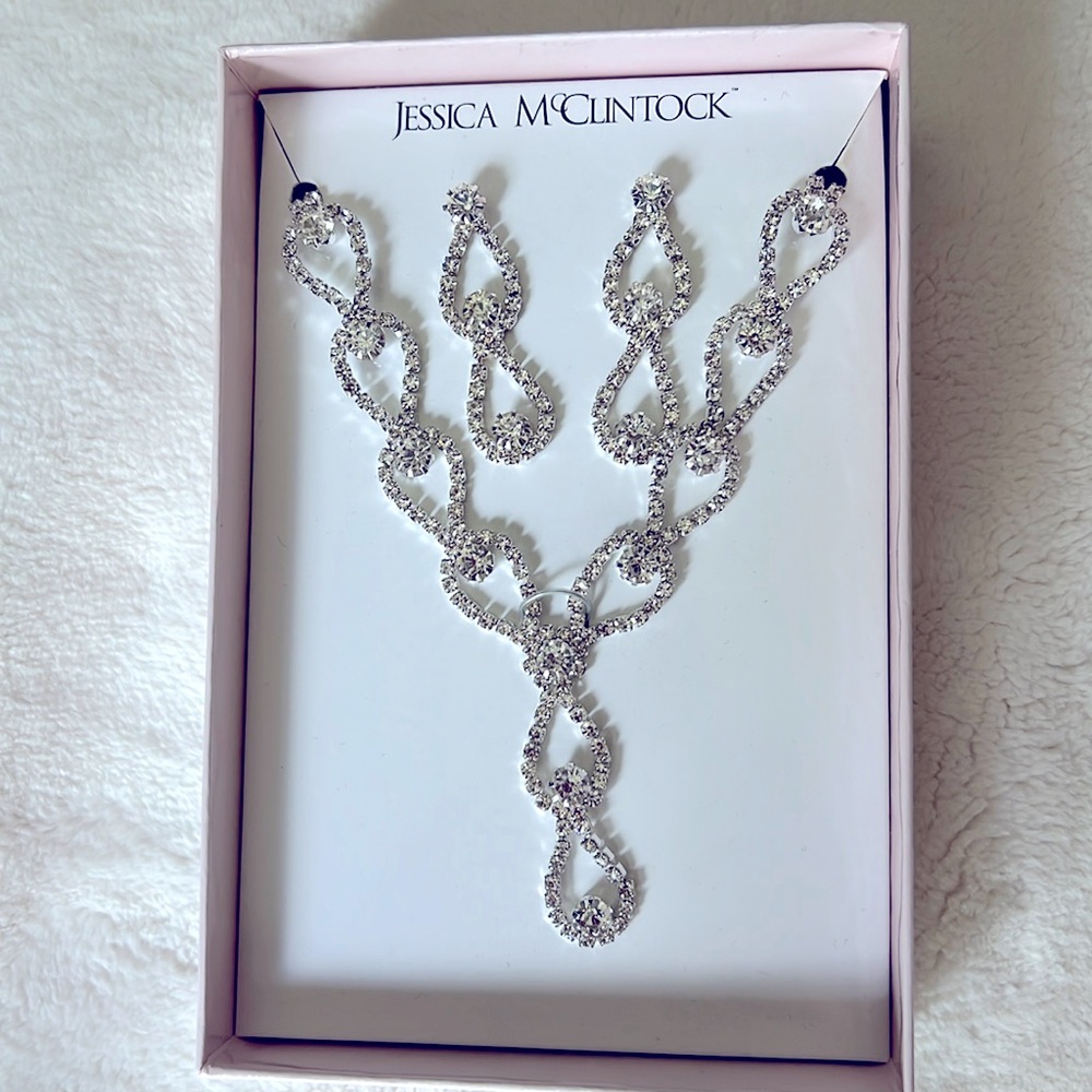 Jessica McClintock necklace & earrings set - NWT